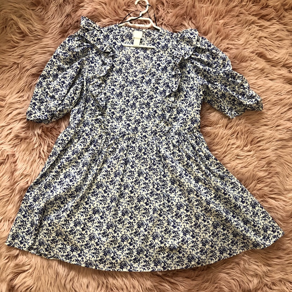 Blue floral dress from HM